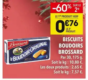 Supeco Brossard biscuits boudoirs original offre