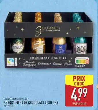 ALDI Gourmet gold - assortiment de chocolats liqueurs offre