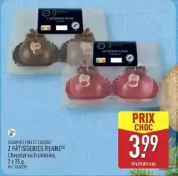 ALDI Gourmet finest cuisine - 2 pâtisseries renne offre