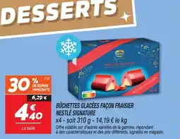Netto Bûchettes glacées façon fraisier nestlé signature offre