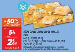Netto Bûche glacée l'infini duo de vanilles pilpa offre