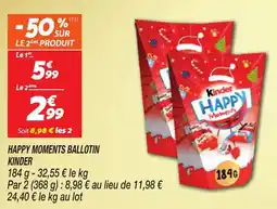 Netto Happy moments ballotin kinder offre