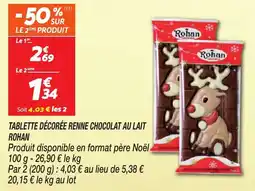 Netto Tablette décorée renne chocolat au lait rohan offre