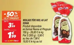 Netto Moulage père noel au lait rohan offre