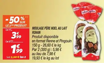 Netto Moulage père noel au lait rohan offre