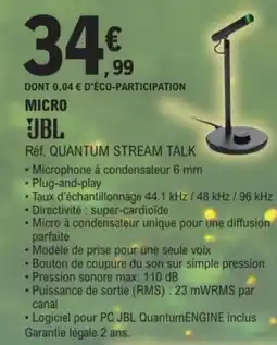 E.Leclerc JBL Micro offre