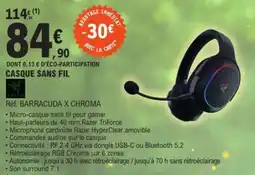 E.Leclerc Casque sans fil offre