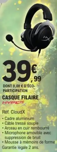 E.Leclerc HYPER Casque filaire offre
