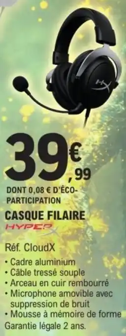 E.Leclerc HYPER Casque filaire offre
