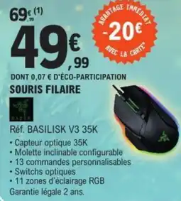 E.Leclerc RAZER Souris filaire offre
