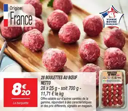 Netto 28 boulettes au bœuf netto offre