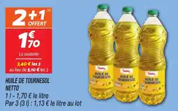 Netto Huile de tournesol netto offre