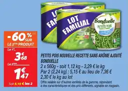 Netto Petits pois nouvelle recette sans arôme ajouté bonduelle offre