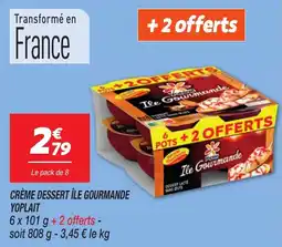 Netto Crème dessert île gourmande yoplait offre
