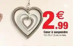 Bazarland Cœur à suspendre offre