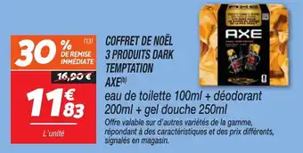 Netto Coffret de noël 3 produits dark temptation offre