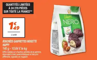Netto Bouchées gaufrettes noisette happy offre