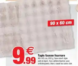 Bazarland Tapis fausse fourrure offre