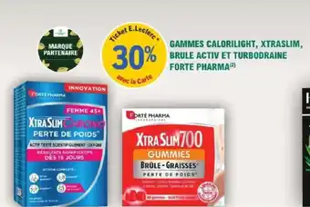 E.Leclerc Parapharmacie Gammes calorilight xtraslim brule activ et turbodraine forte pharma offre