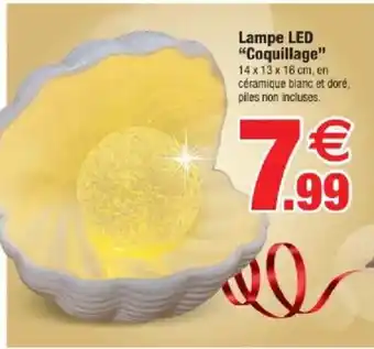 Bazarland Lampe LED "Coquillage" offre