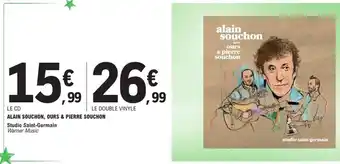 E.Leclerc Alain souchon, ours & pierre souchon offre