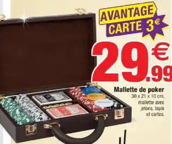 Bazarland Mallette de poker offre