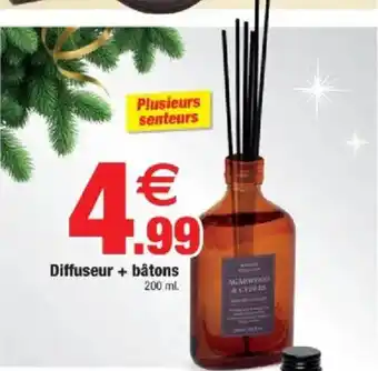 Bazarland Diffuseur + bâtons offre