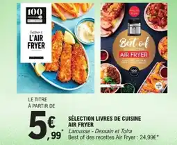 E.Leclerc Sélection livres de cuisine air fryer offre