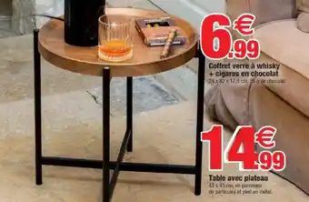 Bazarland Table avec plateau offre