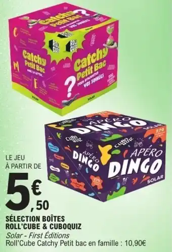 E.Leclerc Sélection boîtes roll'cube & cuboquiz offre