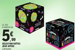 E.Leclerc Sélection boîtes jeux apéro offre