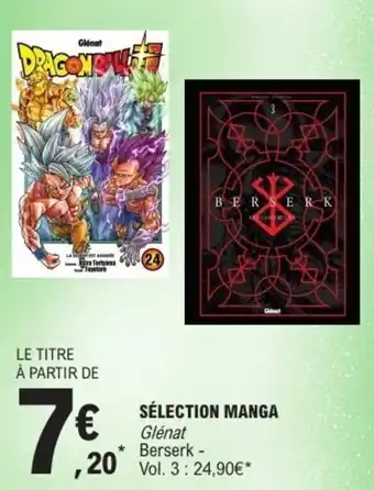 E.Leclerc Sélection manga offre