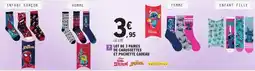 E.Leclerc 7 lot de 3 paires de chaussettes et pochette cadeau offre