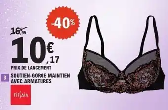 E.Leclerc Soutien-gorge maintien avec armatures offre