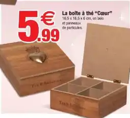 Bazarland La boîte à thé "Cœur” offre