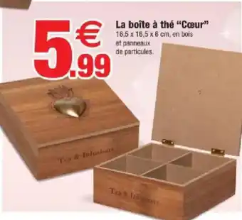 Bazarland La boîte à thé "Cœur” offre