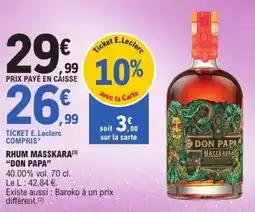 E.Leclerc Rhum masskara rhum masskara offre