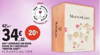 E.Leclerc Aoc bordeaux vin rouge offre