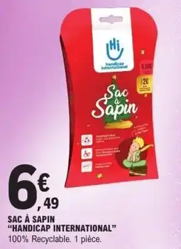 E.Leclerc Sac à sapin handicap international offre