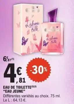 E.Leclerc Eau de toilette eau jeune offre