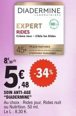 E.Leclerc Soin anti-age diadermine offre