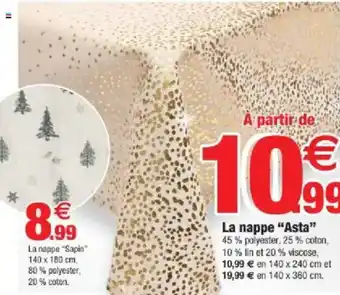 Bazarland La nappe "Sapin" offre