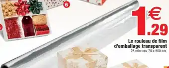 Bazarland Le rouleau de film d'emballage transparent offre