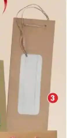 Bazarland Le sac cadeau bouteille kraft offre