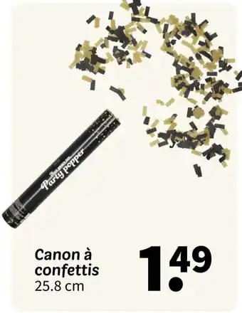 Wibra Canon à confettis offre