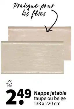 Wibra Nappe jetable offre