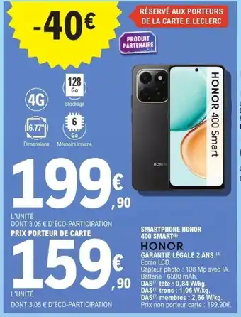 Smartphone honor 400 smart honor