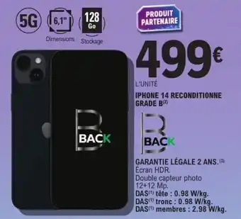 E.Leclerc Iphone 14 reconditionne grade b offre