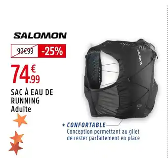 Intersport Salomon sac à eau de running offre