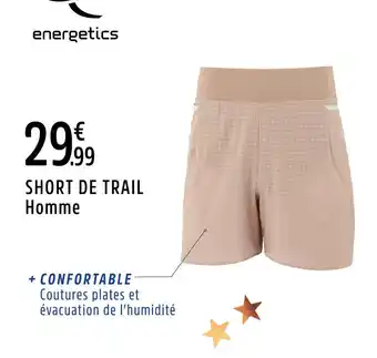 Intersport Energetics short de trail homme offre